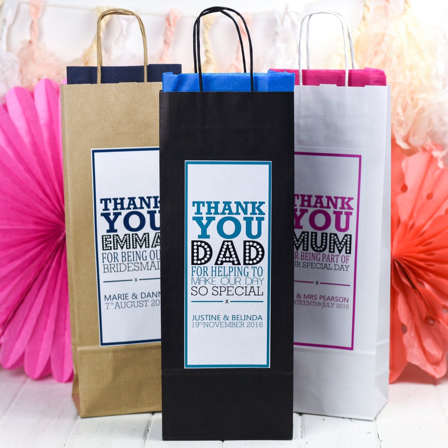 kraft paper wine bags