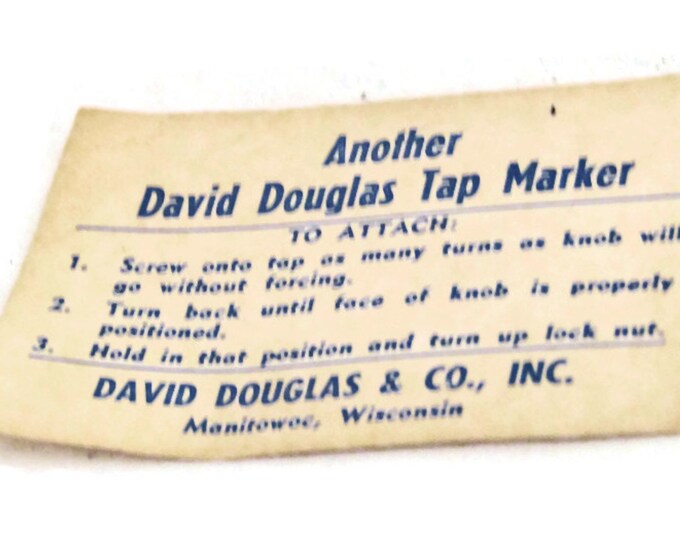Vintage Schlitz Tap Handle, 60s New Old Stock NOS, David Douglas Beer Tap, Retro Man Cave Beer Tap, EtsyHolidaySale