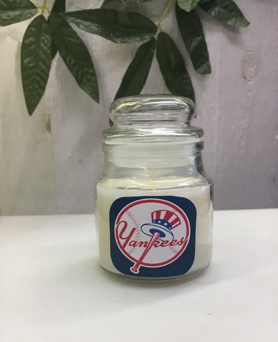 New York Yankees candle 3 oz. Scented candles container