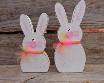 Easter Decor - Spring Decor - Easter Bunny Decor - Spring Bunnies