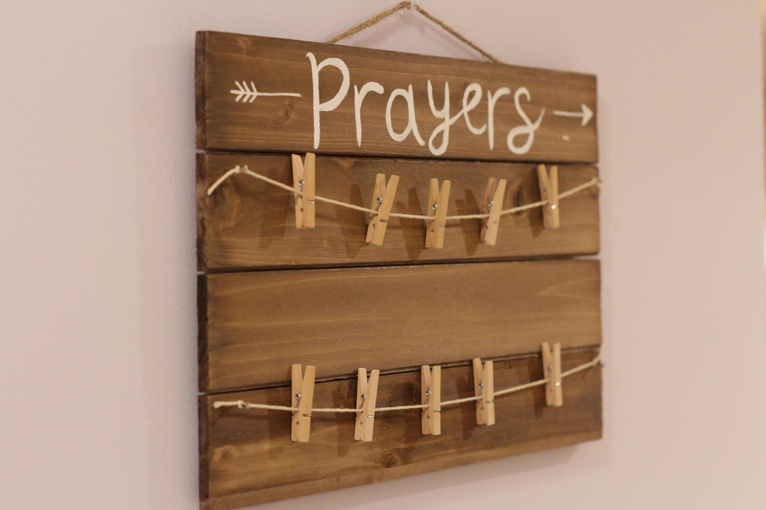 Rustic Prayer Board War Room Prayer Sign Christian Gift