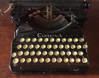 FREE SHIPPING - 1924 Corona Four Typewriter