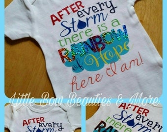 NEW! Rainbow of Hope Baby Onesie