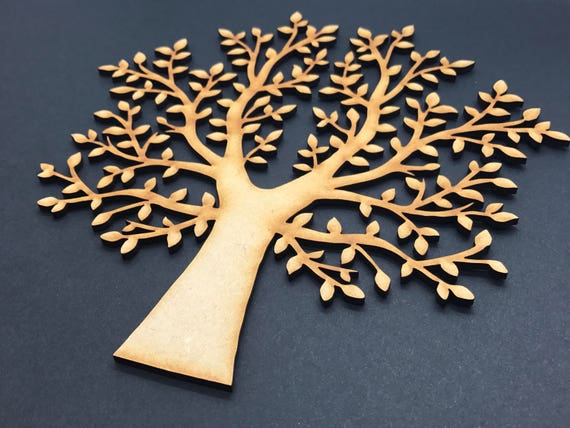 Plain Wooden MDF Family tree, crafting, weddings, guestbooks 009 buy 4 ...