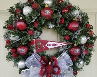 Alabama Titans Christmas Wreath