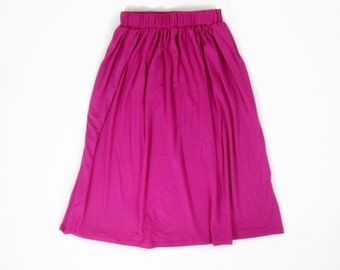 Long pink skirt | Etsy