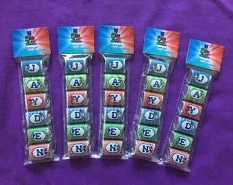 Personalized PJ Masks Hershey Nuggets labels + bags + toppers, Party Favors (good for 10 sets of favors)