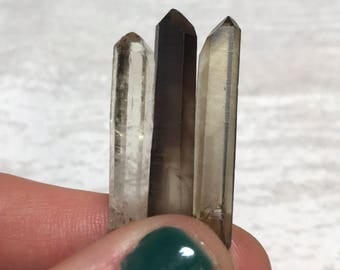 Smoky Quartz Crystals, Smoky Quartz Points, Natural Smoky Quartz, Not Irradiated, Crystals for Grounding, From Madagascar