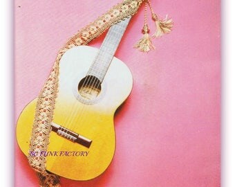 Vintage Macrame Guitar Strap Pattern Digital Macrame Pattern How to Instant Download on Etsy