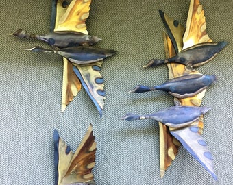 Mid Century Modern Flying Birds Set of 3
