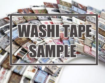 SALE!!Washi Tape Samples | Sampler Card | Random Designs | Washi Lot Sampler | Cute Washi TZ1851