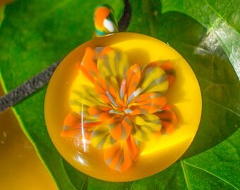 Heady Glass Pendant - Trippy Glass Pendant - Blown Glass Pendant Necklace - Heady for Sale - Glass Collector - Heady Art Glassblower