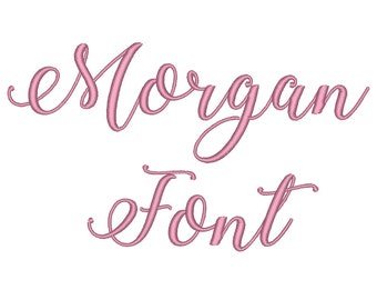 Morgan Embroidery Font Machine Embroidery Monogram Font Designs 5 Size Bx Embroidery Fonts - INSTANT DOWNLOAD