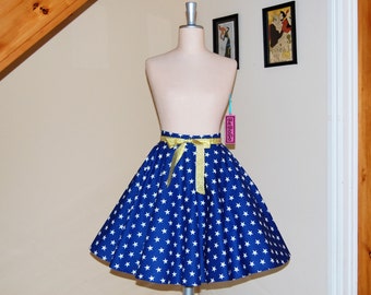 Wonder Woman inspired skirt,Full Circle Skirt .