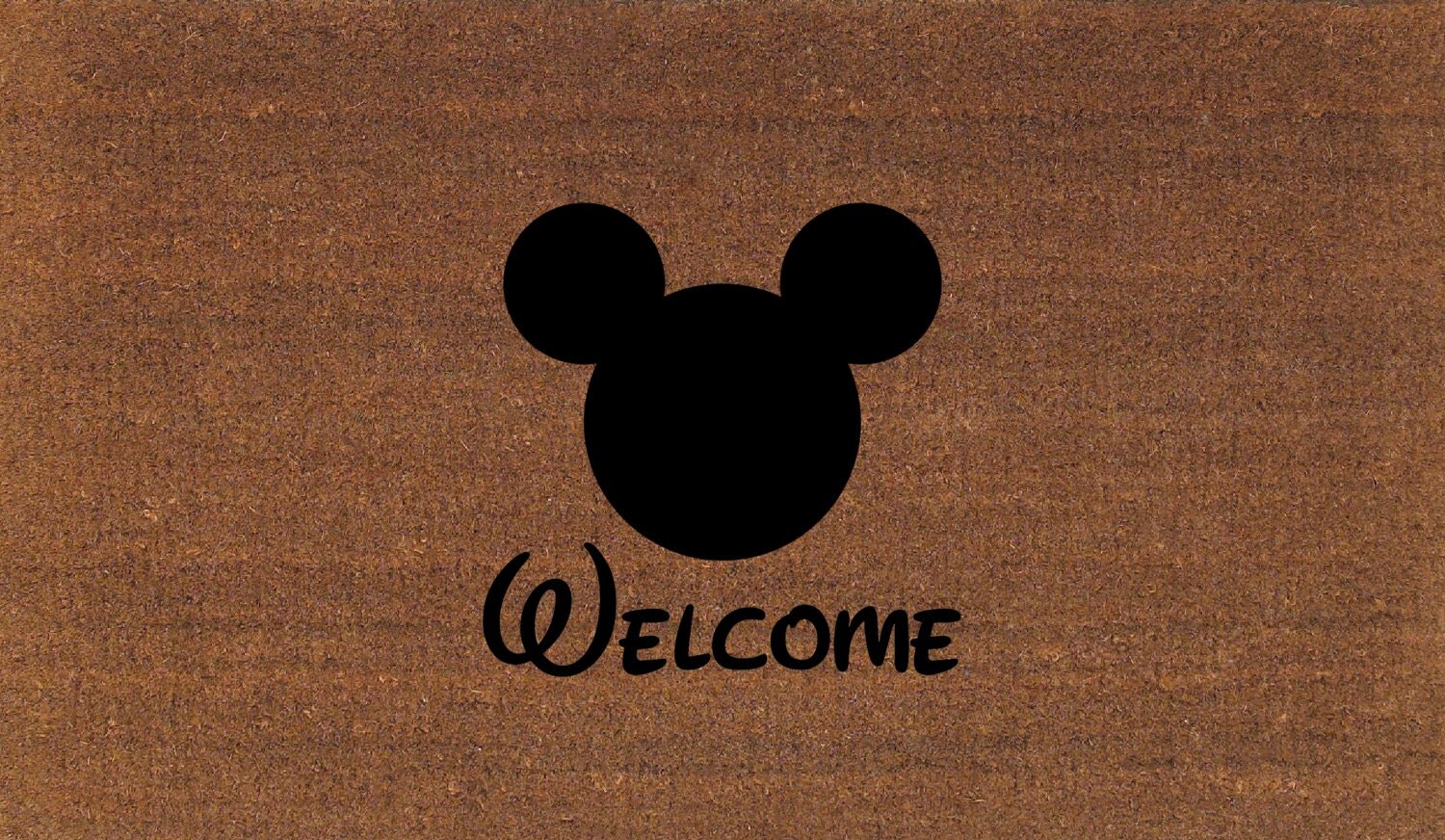 Disney Font Mickey Mouse Door Mat Disney Font Coir Doormat