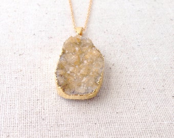 120 Citrine Pendant Necklace