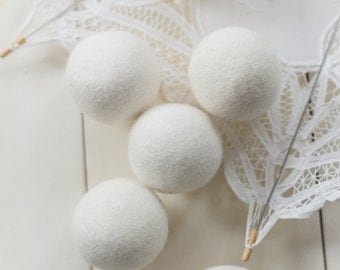 SALE! Premium Wool Dryer Balls Set of 6 XL - 100% Organic New Zealand Wool, All Natural Fabric Softener, Hypoallergenic