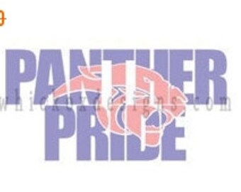 Panther Pride Knockout Font SVG DXF SCAL Cricut Silhouette Graphtec Cutting File