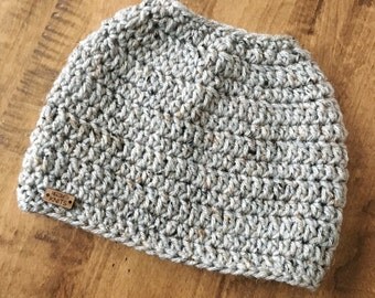 Messy Bun Beanie. Messy Bun Hat. Ponytail Hat. Ponytail Beanie
