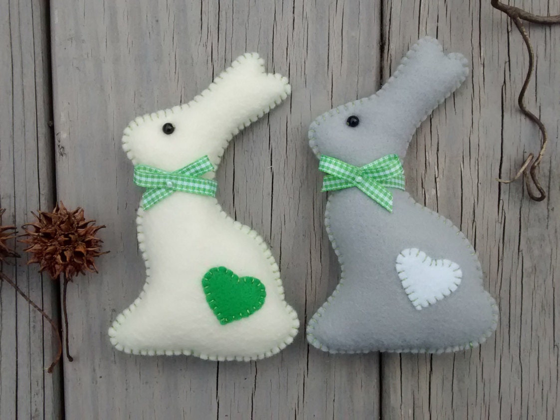 Felt Easter Bunny/ Felt Ornament/ Easter Ornament/ Christmas
