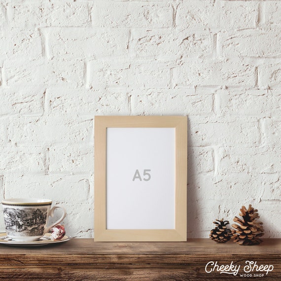 A5 Size Unfinished Natural Picture Frame International Size