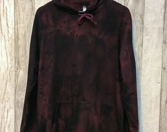 TyreDyes Tie Dye Hoodie Black/Maroon