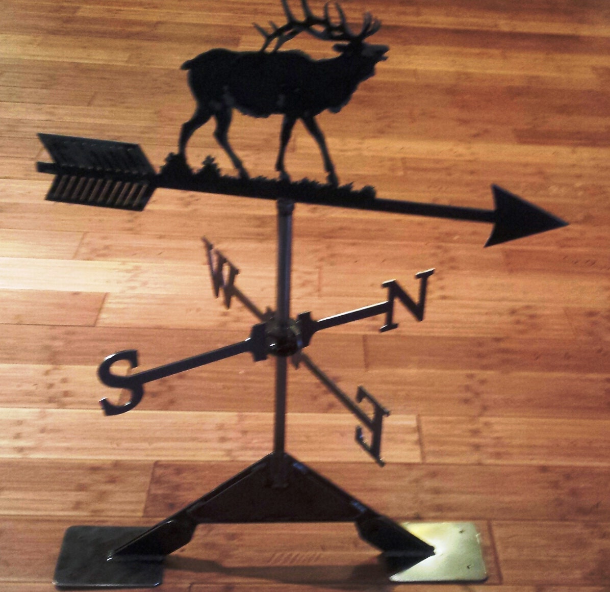 Metal Bugling Elk Weather Vane for the Roof of Your Garage or
