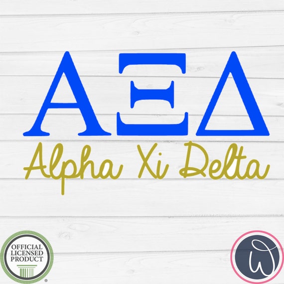 AXiD Alpha Xi Delta Alpha Xi Greek Letter Decal