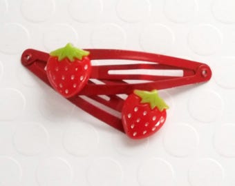 Strawberry hair clip, Girls hair clip, Toddler Hair Clips, Baby Hair Clips, Girls Hair Clips, Hair Accessory, Hair Clip, Baby Hair Clip
