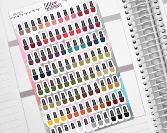 Nail Polish Stickers - 96 "A Polish of Autumn" Stickers - Exclusive Nail Polish Manicure and Pedicure Decorative Stickers