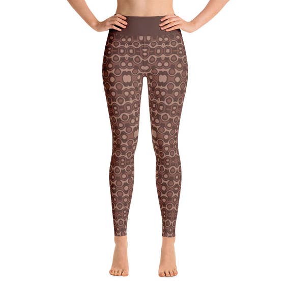 brown yoga leggings