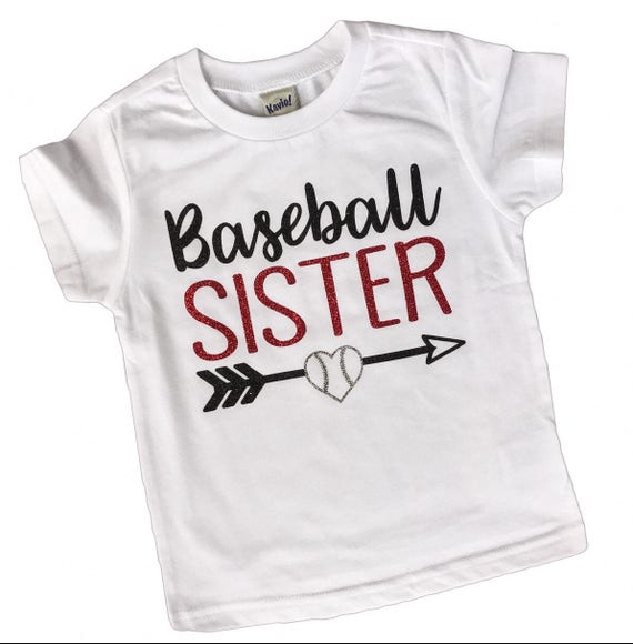 cute baseball shirts for sisters