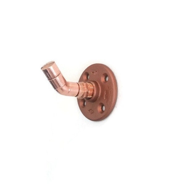 Industrial Copper Pipe Wall Hook