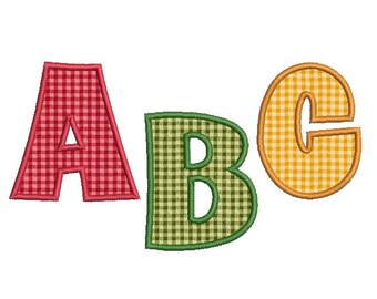 Machine embroidery font - Applique font - Applique letters - Machine embroidery design - 3 inch - 4 inch - 5 inch - INSTANT DOWNLOAD