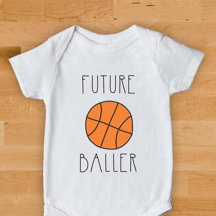 Basketball Baby Onesie Future Baller Baby Bodysuit Baby