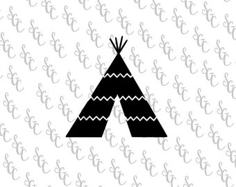Teepee stencil | Etsy