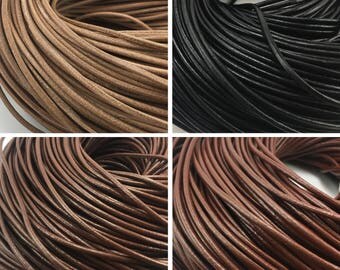 5 Yards Cowhide Leather Cord 3mm