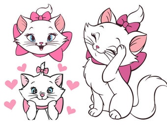 Marie svg, Marie cat svg, Kitty Marie svg, cartoon svg, dxf, cricut, silhouette cutting file, download