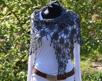 "Amiadog", shawl, stole scarf crochet