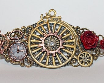 Steampunk Bicycle Barrette