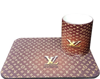 Louis vuitton mousepad, Louis Vuitton mouse pad, louis vuitton cup, louis vuitton set, Unique mousepad, mousepad for office,office supply