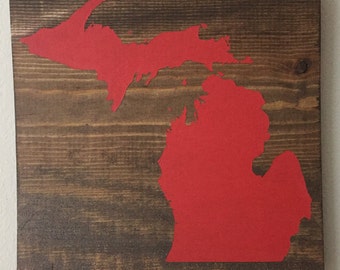 Michigan wood sign | Etsy
