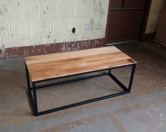 Reclaimed Coffee Table, Modern Industrial, Mid Century- Free Shipping