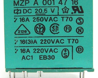Feme relay 20.5Vdc model MZP A 001 47 16