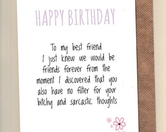 Sarcastic birthday | Etsy