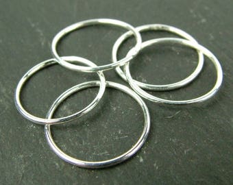 Sterling Silver Stacking Ring 15mm ~ Size D (CG5603)