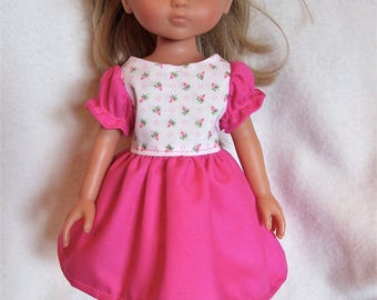 Corolle Les Cheries Doll Clothes,Rosebuds Dress Set,fits 13inch,14inch dolls