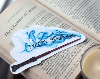 Harry Potter Wand Bookmark Hogwarts - Ron Weasley Hermione Granger Voldemort - Expecto Patronum Stupefy Wingardium Leviosa Avada Kedavra