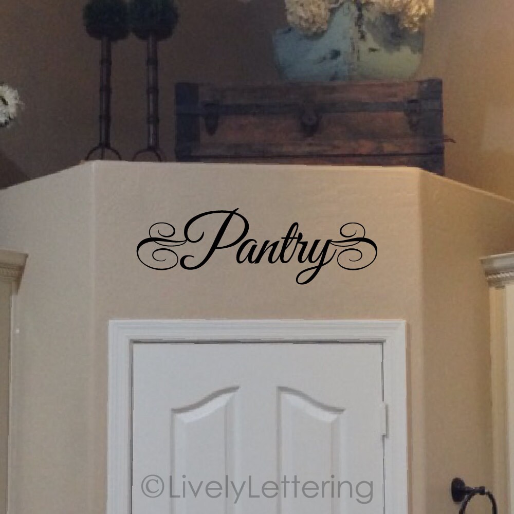 Pantry decal Pantry wall decal pantry door kitchen wall