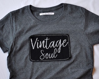 Vintage Soul women's heather grey t-shirt